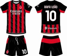 Completo Calcio Milan 26 Nome Numero Personalizzabili Gratis No Reso