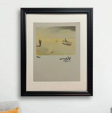 Salvador Dalí litografia originale firmata a mano con certificato di autenticità e valutazione di $ 3.500 USD