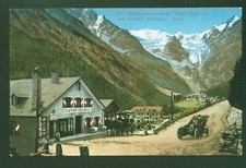 TRAFOI (BZ) STUPENDA CARTOLINA GASTHOF EDELWEIS AUTO E CARROZZA CAVALLI (V.658)
