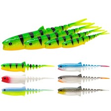 Savage Gear Cannibal Minnow V-Tail 8 10 12,5 15 cm finezza V coda pesce di gomma