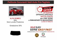 PELLICOLE OSCURANTI VETRI AUTO ALFA Romeo MITO  SOLO LUNOTTO   35% E F OFFERTA