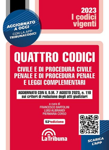 Quattro codici civile - civile, di