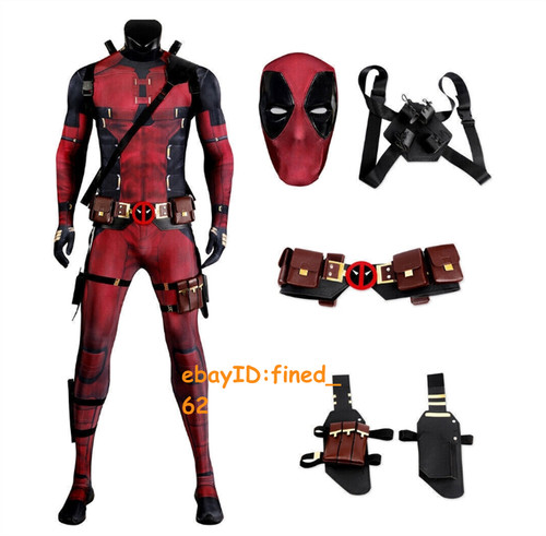 Deadpool tuta cosplay abiti - deadpool,