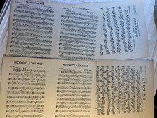 Spartiti musicali IL PLETTRO 1922-1936 mandolino-mandola e chitarra. (141-144)