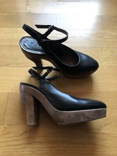 MARNI Black Heels Size 39 (fits 38)