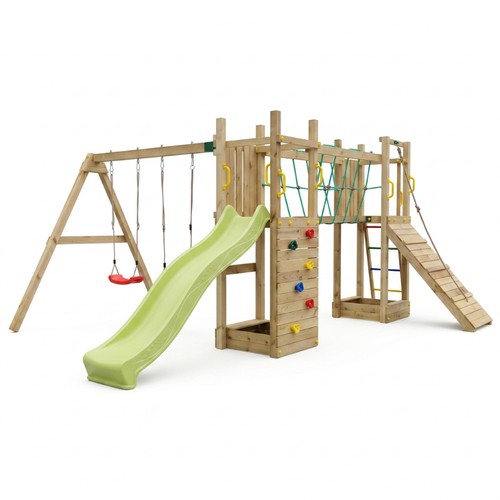 Parco giochi legno fungoo - giochi, in