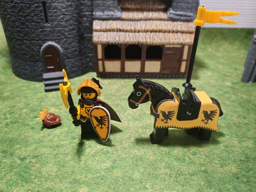 Lego castle moc - black, raven