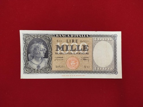 Italia 1947 banconota 1000 - italia,