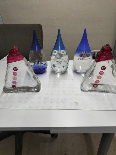 Collezione evian bottiglie - collezione,
