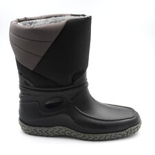 Stivali da uomo neve impermeabili imbottiti doposci scarponi caldi gomma pioggia