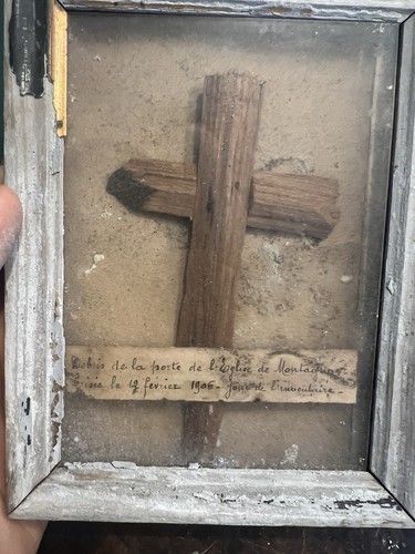 Reliquaire croix morceau de - reliquaire,