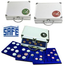 VALIGETTA IN ALLUMINIO CON 6 VASSOI PER MONETE EURO A SUA SCELTA