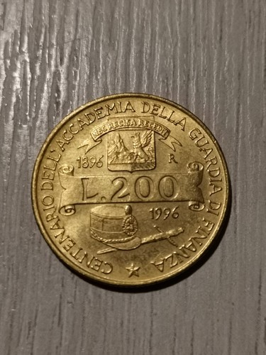 Moneta 200 lire - del, 1996