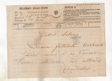 1874 POLESELLA  TELEGRAMMA