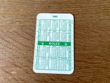 Calendario ROLEX 1985 86 -