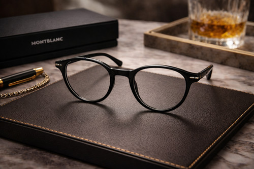 Occhiali montblanc mb0340o 001 - montblanc,
