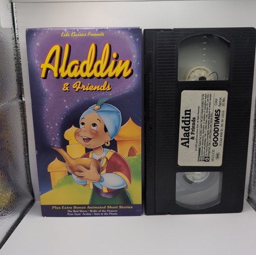 Aladdin friends vhs vcr - &,