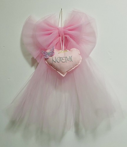 Fiocco nascita bimba rosa - fiocco,