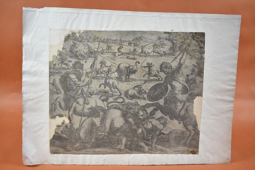 Gravure xviième guerre des - gravure,