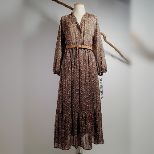 Zara abito midi boho - zara,