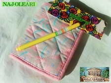 ? NAJ OLEARI VINTAGE 1980 Portafoglio Cotone Trapuntato + Penna JOLLYNA JOLLINA