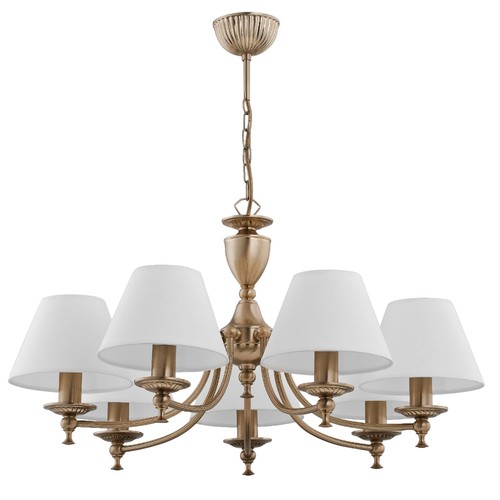 Lampadario con paralume largo