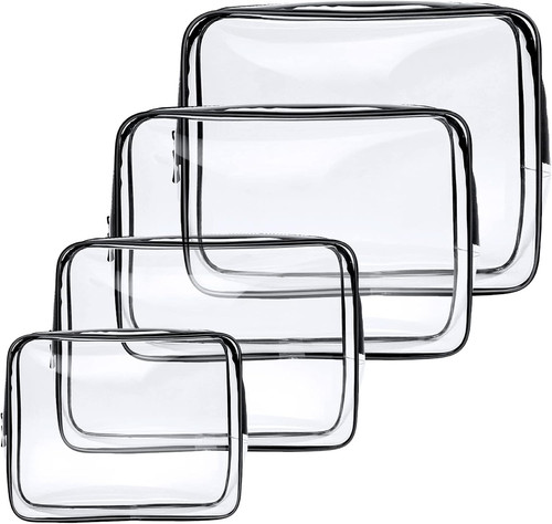 Beauty case trasparente set - beauty, trasparente,