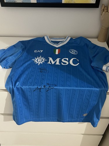 Maglia napoli autografata gara - maglia,