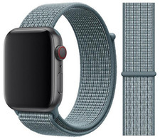 Cinturino orologio sportivo nylon originale Apple Nike 44 mm/45 mm/46 mm - celeste verde acqua