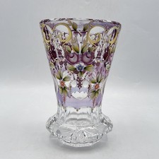 Vase cristal soufflé teinté