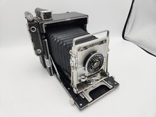 Graflex Speed Graphic 4x5 fotocamera stampa grande formato obiettivo Optar 135 mm F4.7 *LEGGI*