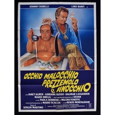 manifesto OCCHIO MALOCCHIO PREZZEMOLO E FINOCCHIO lino banfi dorelli A201