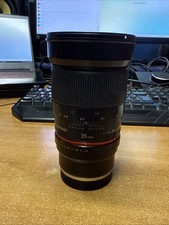 Samyang F 1.4 35mm AS UMC Manual Focus Wide Angle Cine Lens EF Mount