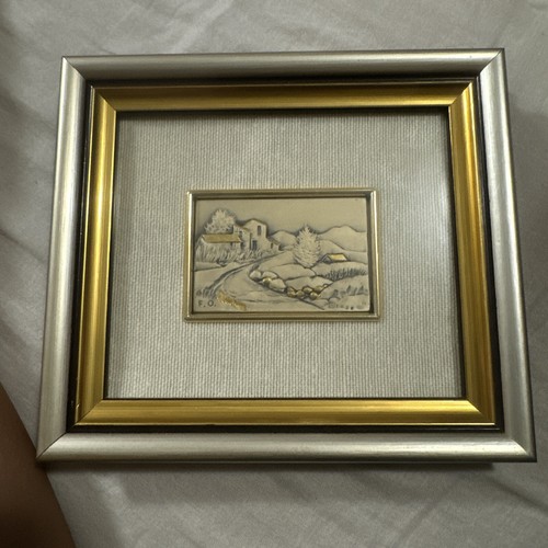Quadro bassorilievo argento - in,