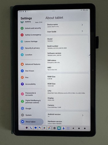 Lenovo tab p11 pro - lenovo, tablet