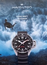 Pubblicità Advertising Italian Ritaglio 2022 OROLOGIO Watch HAMILTON KHAKI NAVY