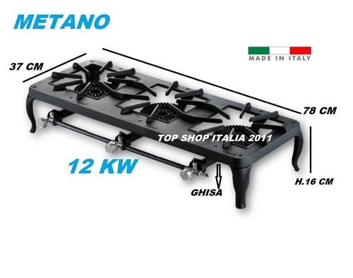 Fornellone metano fuochi in - metano, 3