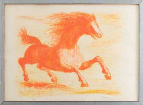 Aligi sassu cavallo - cavallo, rosso