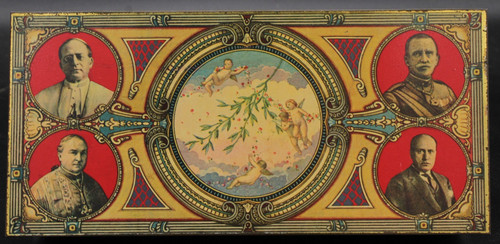 Antica scatola latta - scatola,
