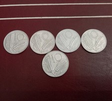 5 Monete Da Lire 10 Del