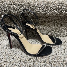 Christian Louboutin tacchi a spillo neri con borchie So Me 100 1200129 BK65 taglia 38