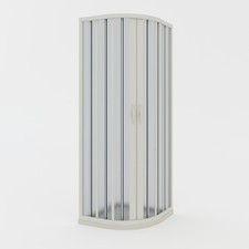 BOX DOCCIA x CABINA ANGOLARE TONDO SEMICIRCOLARE A SOFFIETTO CENTRALE PVC