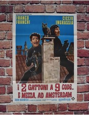 manifesto I 2 GATTONI A 9 CODE E MEZZA AD AMSTERDAM franco franchi ciccio ingras