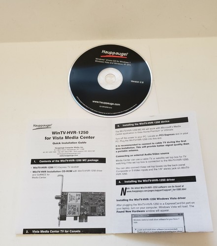 Hauppauge wintv installa - installa, e