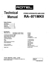 Manuale servizio per rotel - di,