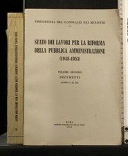 STATO DEI LAVORI PER LA