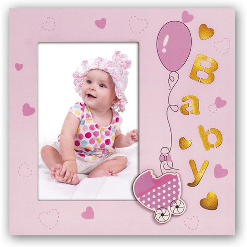 Cornice bimba rosa foto - bimba,