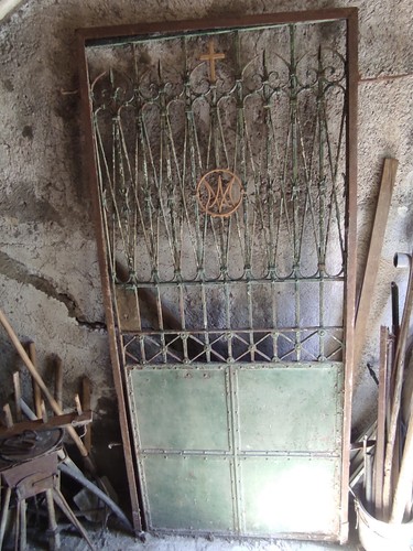 Cancello antico ferro - , battuto