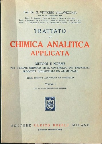 Trattato chimica analitica - di,