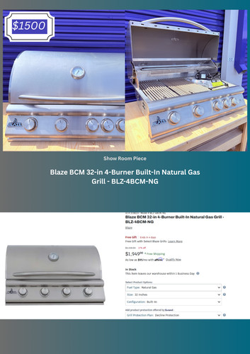 Blaze griglia gas 4 - blaze, 32"